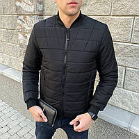 Мужская куртка демисезонная весенняя осенняя Jacket до 0*С черная Бомбер мужской утепленный