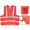 Жилет безпеки світловідбивний (orange) 116 Or XL (ЖБ001), фото 4