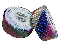 Швейные БУЛАВКИ бусинка (480 штук), Разные цвета