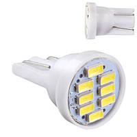 Лампа PULSO/габаритная/LED T10/8SMD-3014/12v/0.5w/40lm White (LP-124061)