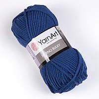 Yarnart MERINO BULKY (Мерино Булки) № 551 синий (Пряжа полушерстяная, нитки для вязания)