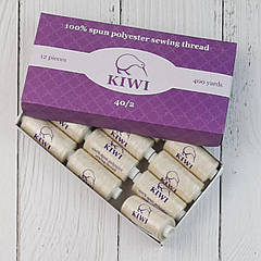 127 Швейні нитки Kiwi 40/2 (400 ярдів) ШАМПАНЬ, СКОРЛУПА