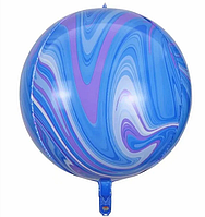 Повітряна куля 3D агат блакитний 28х56 см (64)