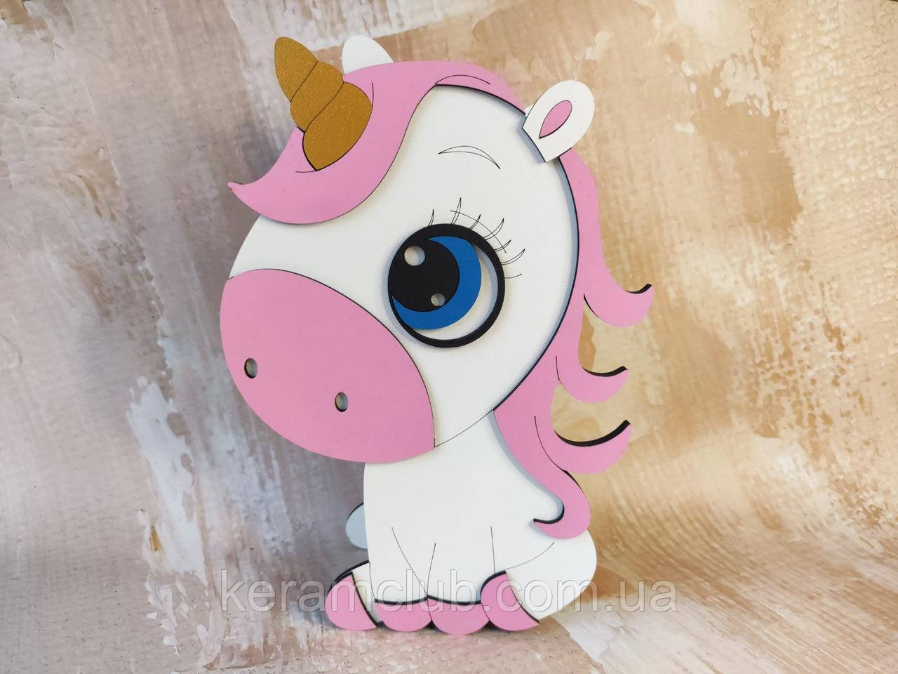 Скринька МДФ "Єдиноріг" 25*17*7 см, фото 1