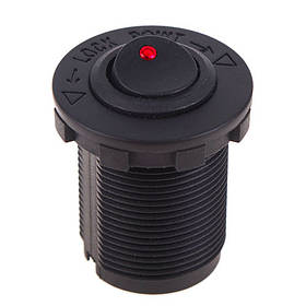 Кнопка врізна в планку 12V 20A RED (10243 12V 20A RED)