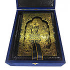«Біблія» Ексклюзивна шкіряна книга у подарунковому коробі, латунь, фото 9