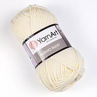 Yarnart MERINO BULKY (Мерино Булки) № 7003 кремовый (Пряжа полушерстяная, нитки для вязания)