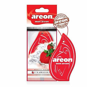 Освіжувач повітря AREON сухий листочок "Mon" Strawberry/Полуниця (MA40)