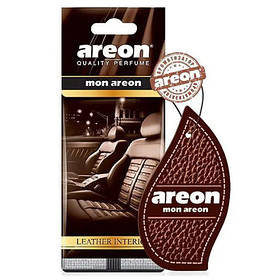 Освіжувач повітря AREON сухий листок "Mon" Leather Interior (МА42)