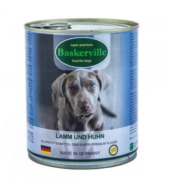 Baskerville ЯгненокПетух консерви для собак 800 гр