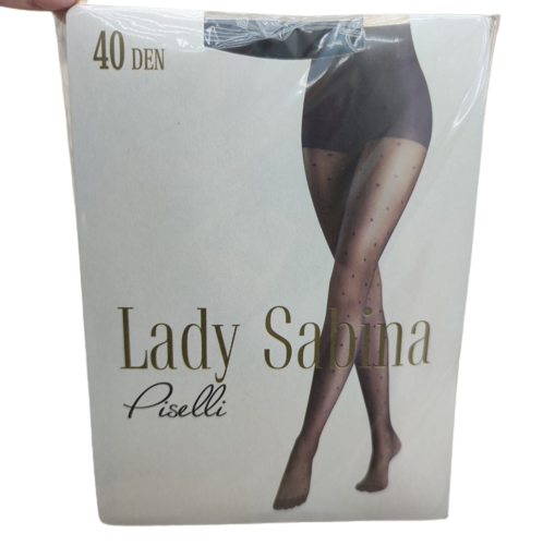 Колготы женские капроновые LADY SABINA р.2 LS PISELLI 40 DEN NERO (черные) точки 30034815 - фото 4 - id-p1581030520