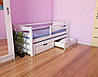 Ліжко дитяче Соня з додатковим спальним місцем з натурального дерева  (бук) Луна, фото 3