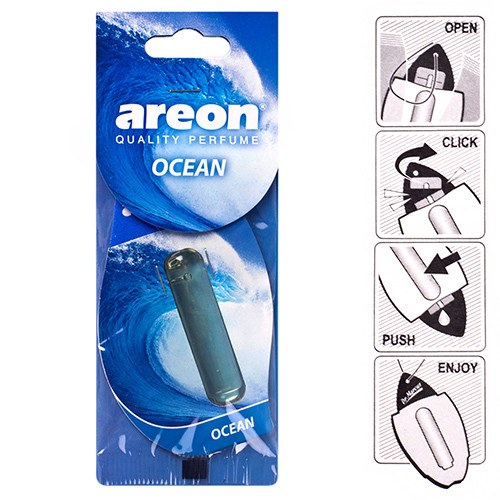 Освіжувач повітря рідкий листочок AREON "LIQUID" Ocean 5ml (LR11)
