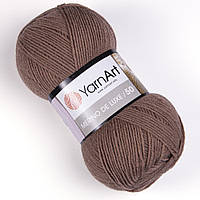 Yarnart MERINO DE LUXE 50 (Мерино де Люкс 50) № 514 кофе с молоком (Пряжа полушерсть, нитки для вязания)