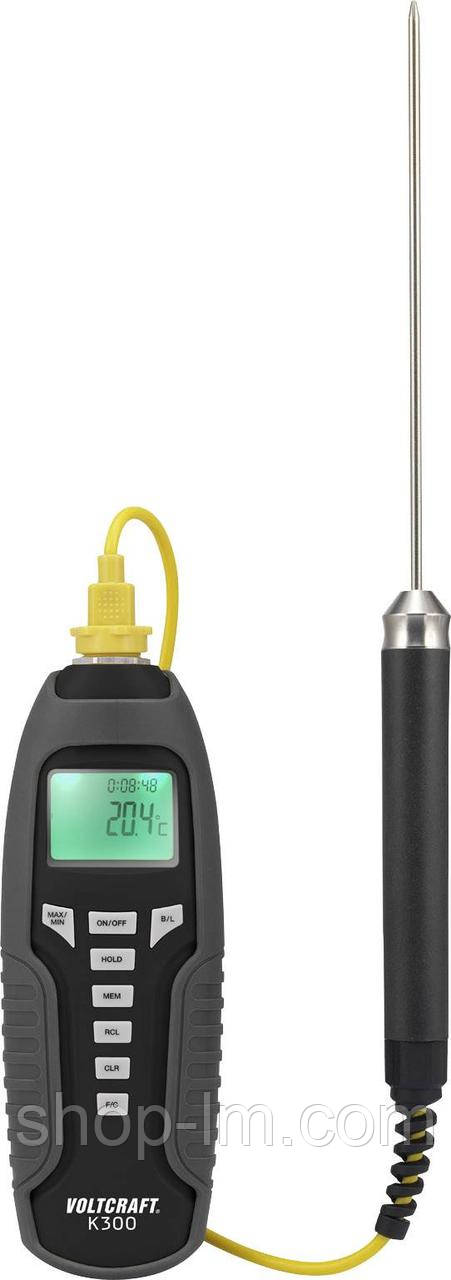 Пило та вологозахищений термометр із термопарою К-типу VOLTCRAFT K300 (-200...+1370 °C) IP67. Германия