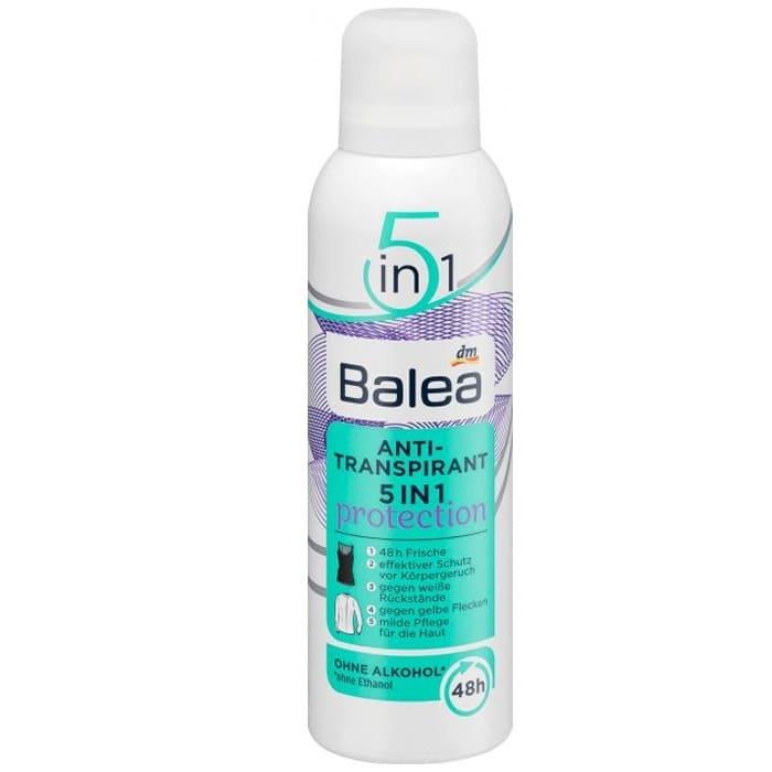 Дезодорант антиперспірант спрей для жінок Balea 5in1 Protection 200 ml