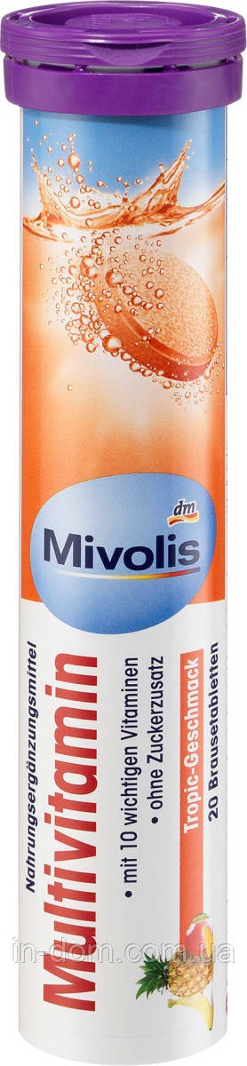 Mivolis Multivitamin Шипучі вітаміни Мультивітамін 20 шт.