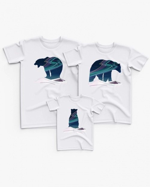 Футболки Фемілі Лук Family Look для всієї родини "Три Ведмедики" Push IT