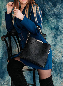 Стильна жіноча сумка terri, чорна жіноча сумка, зручна жіноча сумка на плече, сумка жіноча