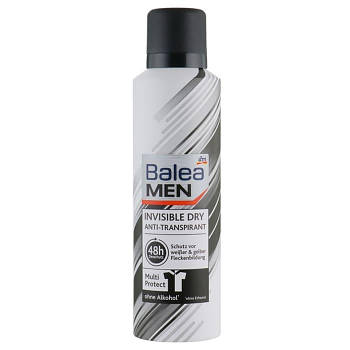 Дезодорант антиперспірант спрей для чоловіків Balea Men Invisible 200 ml