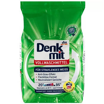 Пральний порошок Denkmit Voll для білого 1.35 кг 20 циклів прання