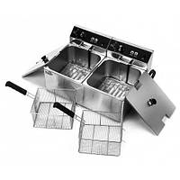 Фритюрниця подвійна професійна електрична BOZONE 11 л