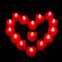 Світлодіодні свічки Red Heart Cold, набір 4 одиниці