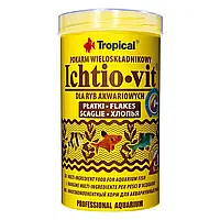 Пластівці основного корму Ichtio-Vit для всіх риб, 100мл. TROPICAL 77003