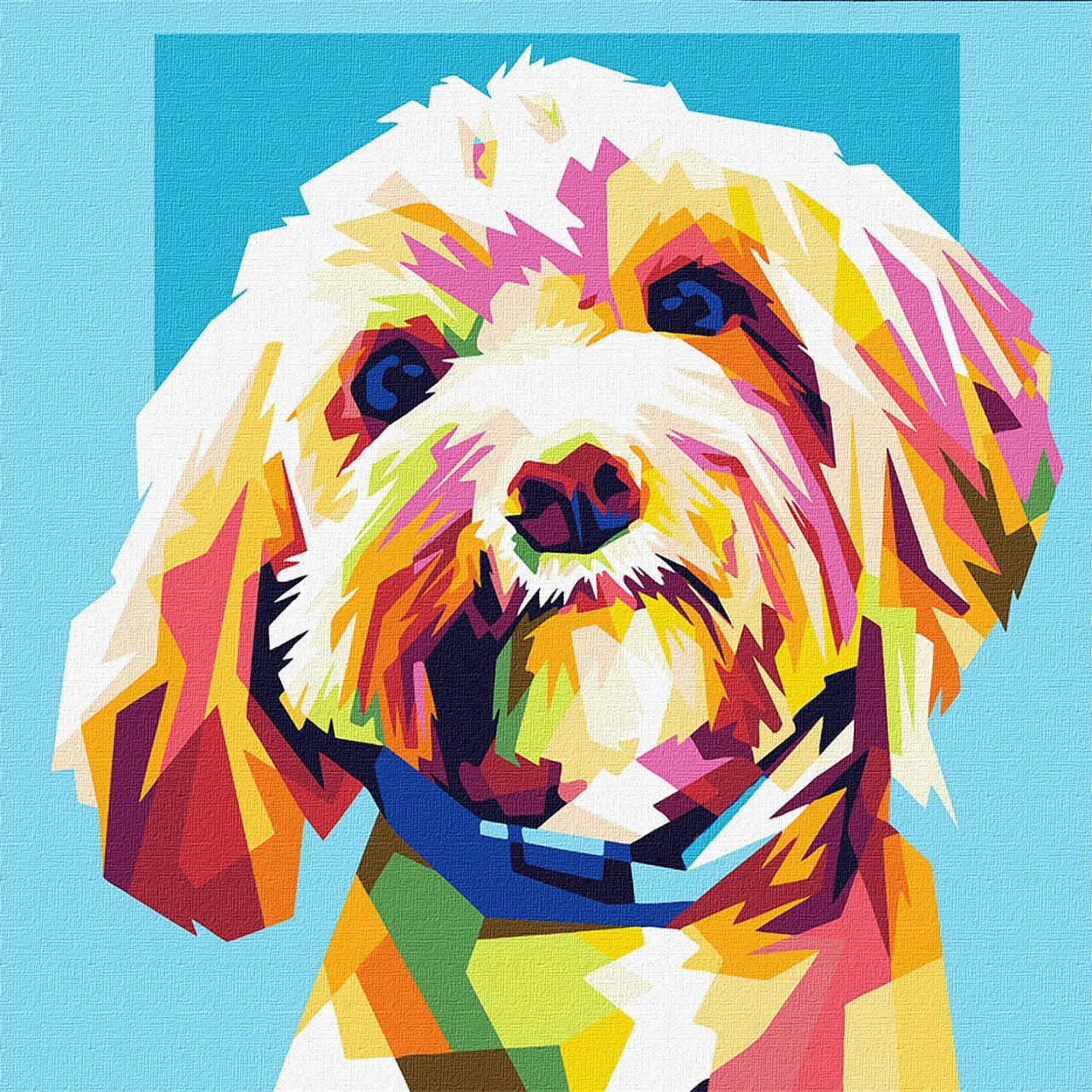 Картини по номерах акрил. "Маленький улюбленець" 40х40см №KHO4294/Ідейка/