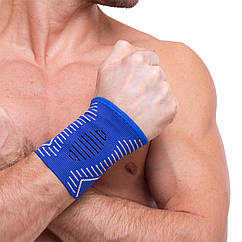 Напульсник еластичний для фіксації зап'ястя Sibote 7020 розмір L-XL Blue