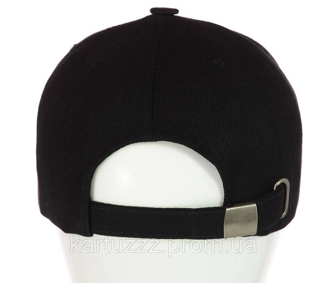 Черная бейсболка кепка с вышивкой ФБР FBI плотная на ремешку - фото 3 - id-p1581212462