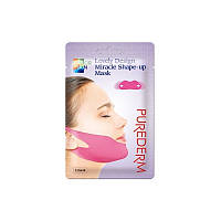 Purederm lovely design miracle shape up mask маска бандаж для подбородка