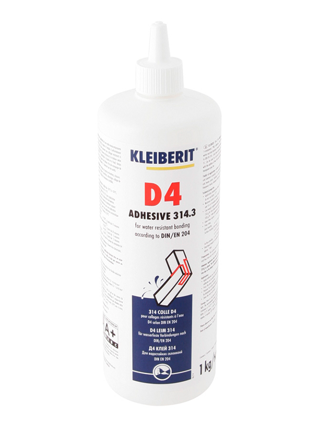 Kleiberit 314.3 Водостійкий столярний ПВА-клей D4  | 1 кг |