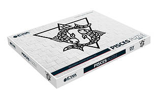 Панно інтер'єрне дерев'яне на стіну ZODIAC SIGNS: PISCES 74,3x72x0,7см. 309ел. Знаки зодіаку: Риби