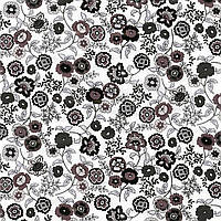 Самоклейка декоративна Gekkofix Квіти білий полу-глянец 0,45 х 1м (2578), Білий, Білий, фото 1