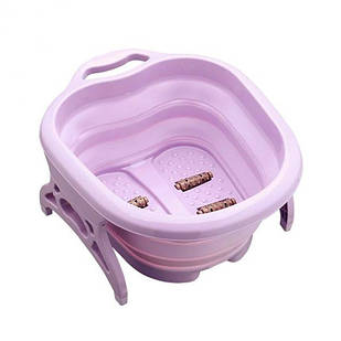 Складана ванна масажер для масажу ніг із роликами Фіолетова