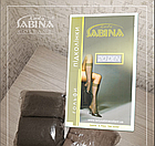 Гольфи жіночі капронові гладь Lady Sabina 20 DEN чорні лайкра 30034832, фото 2