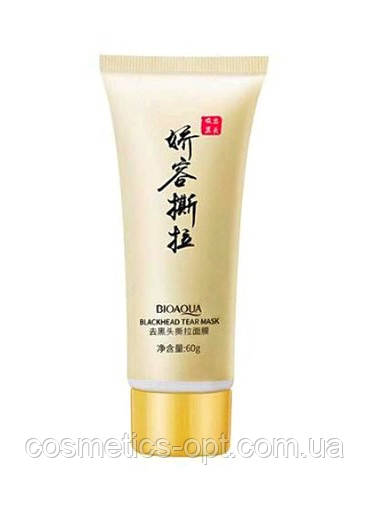ПРИМ’ЯТИЙ ФЛАКОН! Маска-плівка для обличчя від чорних цяток BIOAQUA Blackhead Tear Mask, 60 g
