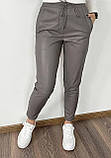 Жіночі брюки з екошкіри (тонкі) "Richy" | Батал, фото 3