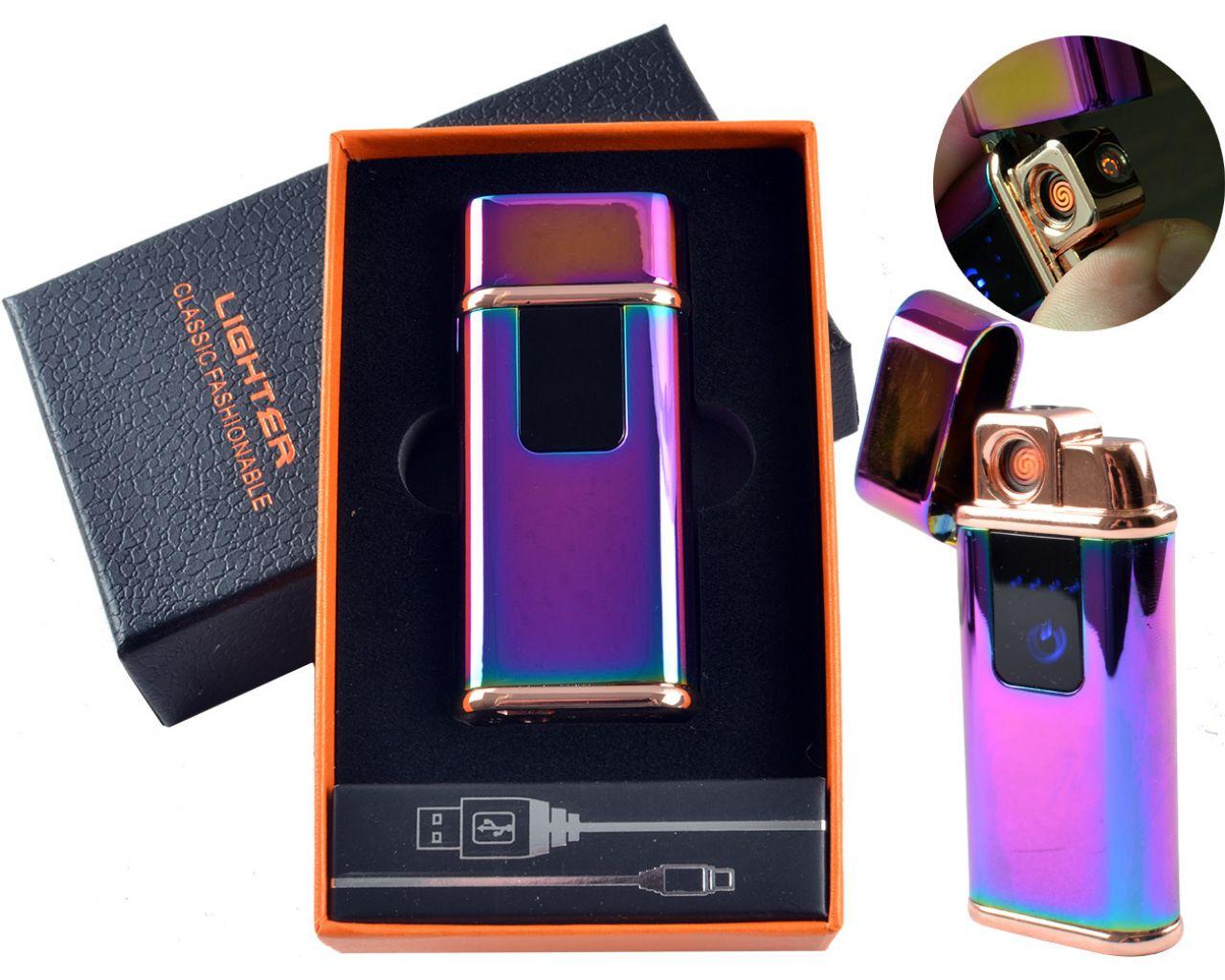USB - Газова Запальничка (Турбо полум'я + спіраль розжарювання), індикатор заряду