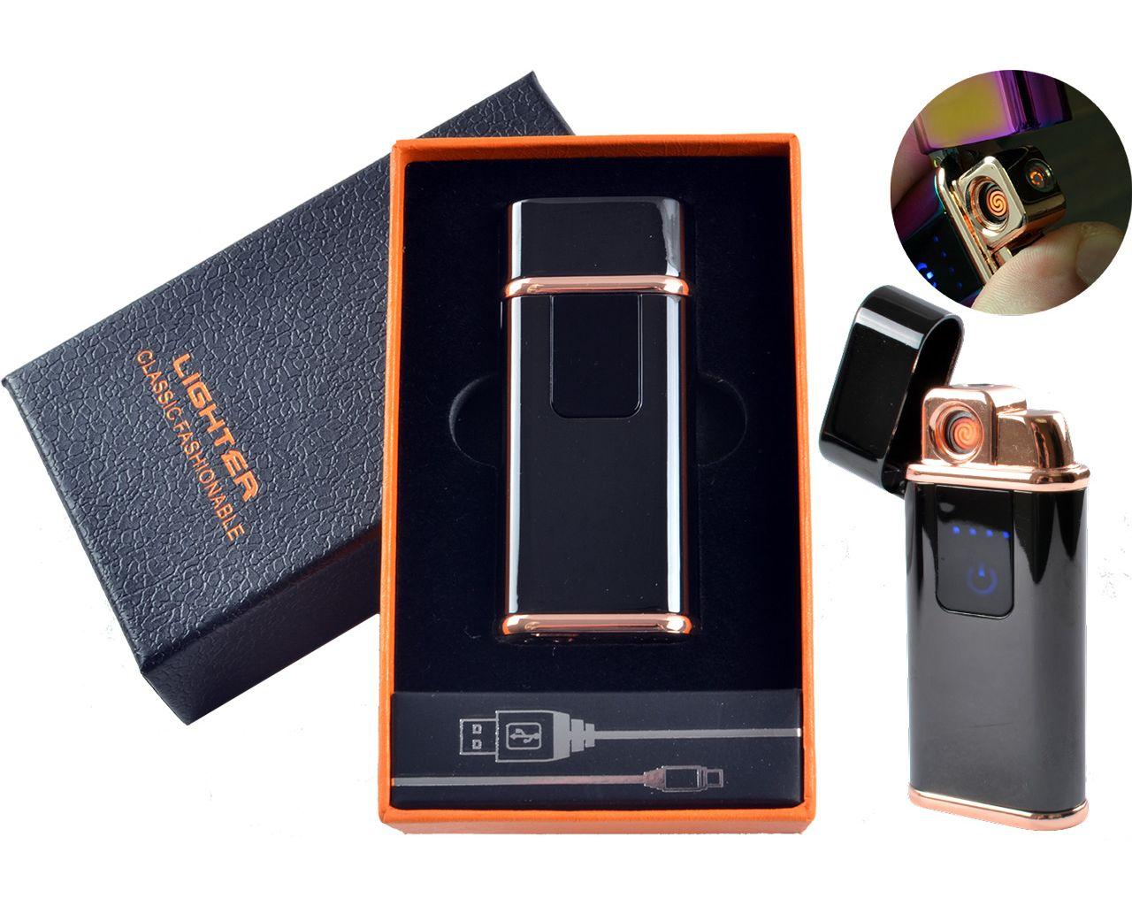 USB - Газова Запальничка (Турбо полум'я + спіраль розжарювання), індикатор заряду