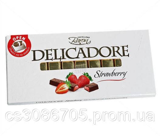 Шоколад Baron Delicadore strawberry,со вкусом клубники, 200грамм,Польша. - фото 1 - id-p1580962041