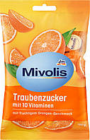 Mivolis Traubenzucker Orange 10 Vitaminen Декстроза Виноградный сахар с 10 витаминами и вкусом апельсина 100 г