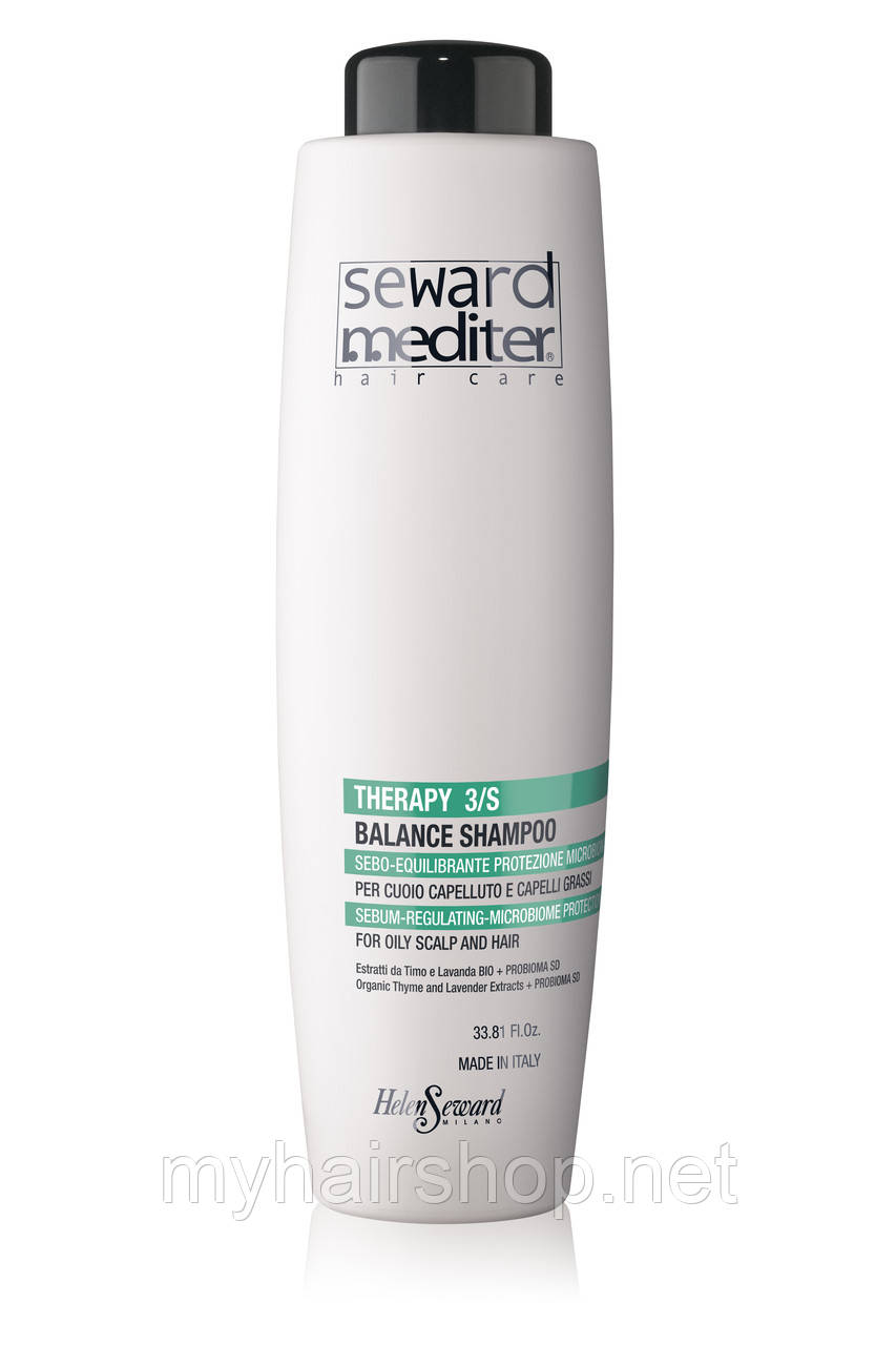 Себонормолізувальний шампунь для волосся Helen Seward Therapy 3/S Balance Shampoo 1000 мл