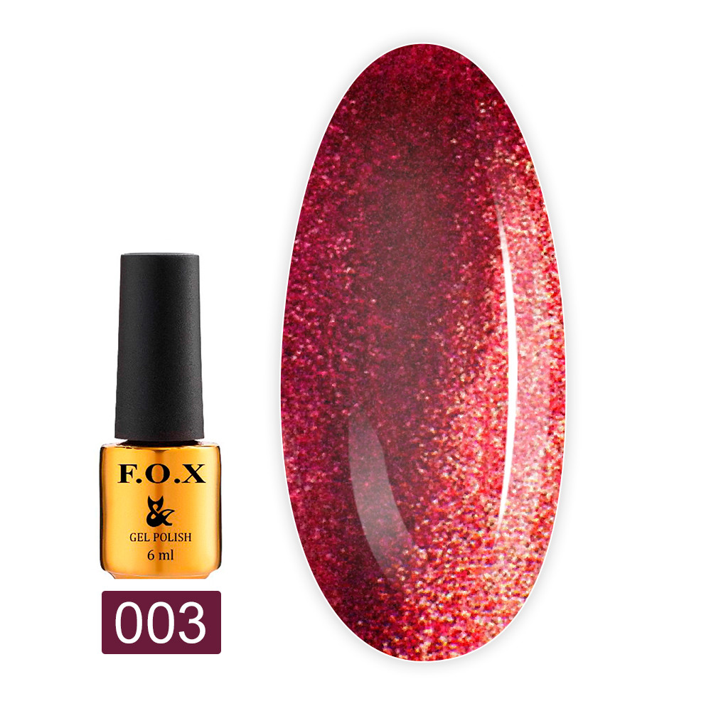 F. O. X gel-polish gold Quartz Cat Eye 003 6 ml