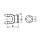 Вилка AP.W2106 трубна зовнішня під трубу L30H на хрестовині 22.03х54.8, фото 3