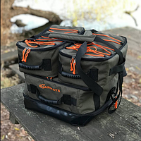 Рыболовная карповая сумка GARMATA Profish 3в1 с набором карповых коробок и термоотделом.