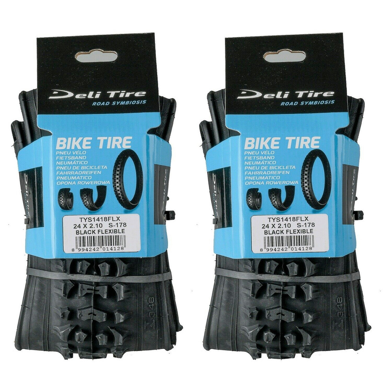 Π Π΅Π·ΡΠ½Π° Π΄Π»Ρ Π²Π΅Π»ΠΎΡΠΈΠΏΠ΅Π΄Π° 24x2.10 Deli Tire S-178 ΡΠΊΡΡΡΠΊΠ°