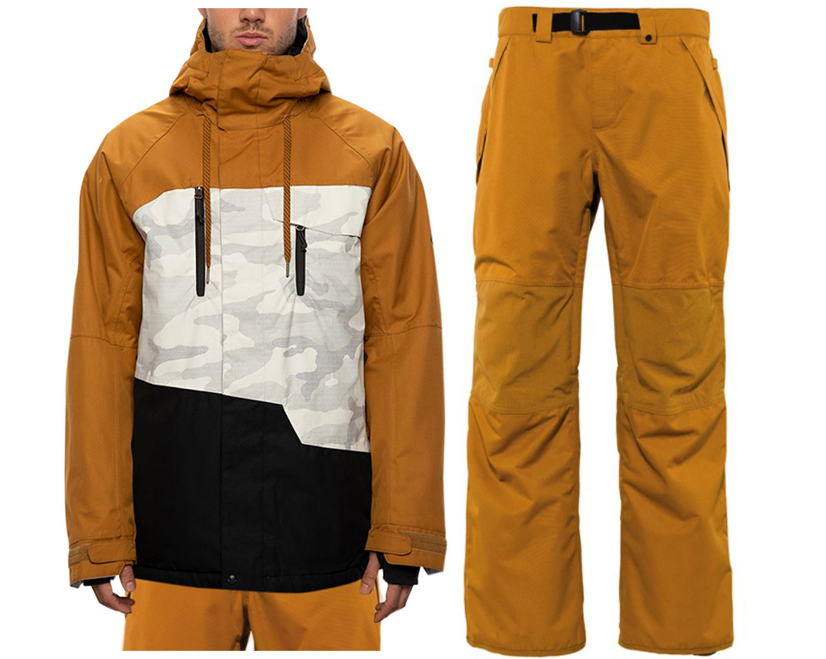Чоловічий костюм для сноуборда 686 Куртка Geo Insulated Jacket + Штани WIDE GLIDE SHELL