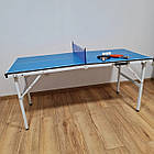 Мини теннисный стол Avko TT01 игровой для настольного тенниса складной, переносной, фото 2